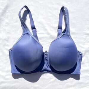 Wacoal Basic Beauty T Shirt Spacer Bra 34D Periwinkle Blue 853192